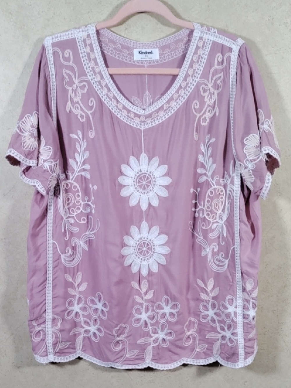 KINDRED embroidered floral blouse